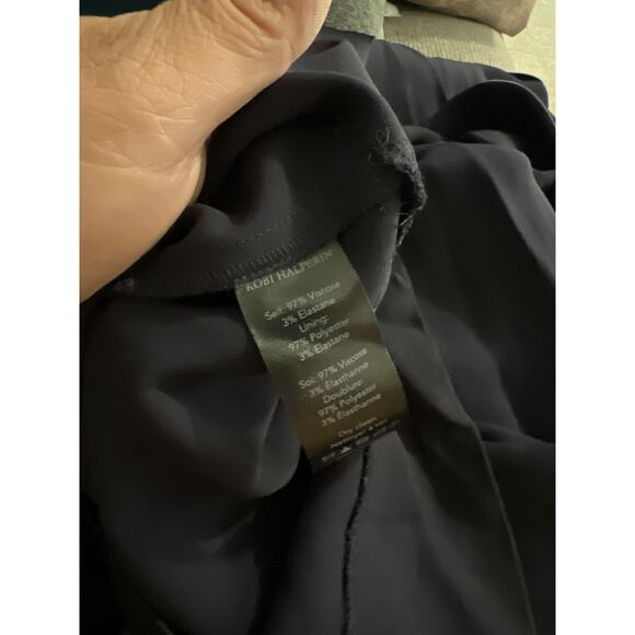 Kobi Halperin size 12 navy blue jumpsuit viscose - Picture 6 of 6